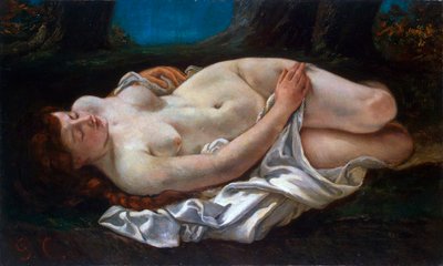 Mujer reclinada, 1865 de Gustave Courbet