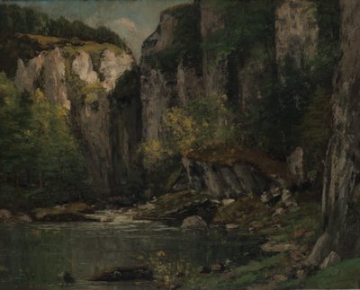 Río y Rocas, 1873-77 de Gustave Courbet