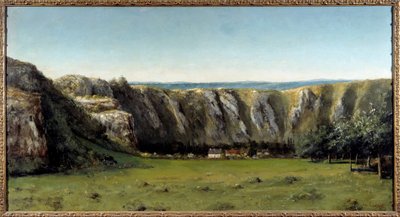 Paisaje rocoso alrededor de Flagey de Gustave Courbet