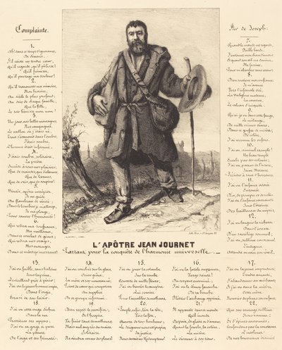 El apóstol Jean Journet partiendo para la conquista de la armonía universal de Gustave Courbet