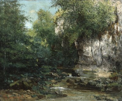 Las orillas de un arroyo, 1873 de Gustave Courbet