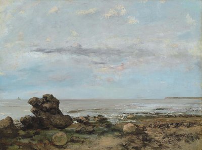 La playa de Trouville de Gustave Courbet