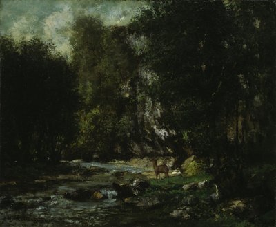 El arroyo de Les Puits-Noir, c. 1855 de Gustave Courbet