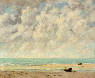 El Mar en Calma de Gustave Courbet