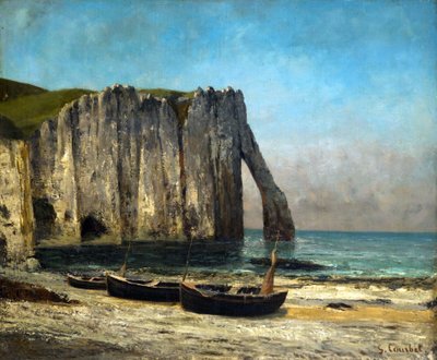 Los acantilados en Étretat, 1869 de Gustave Courbet