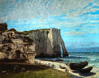 Los acantilados de Etretat después de una tormenta, 1870 de Gustave Courbet