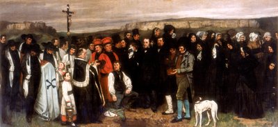El entierro en Ornans, 1850 de Gustave Courbet