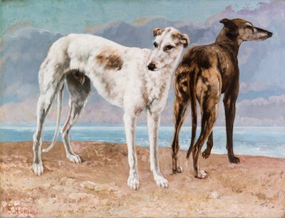 Los galgos del conde de Choiseul de Gustave Courbet