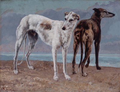 Los galgos del Conde de Choiseul de Gustave Courbet