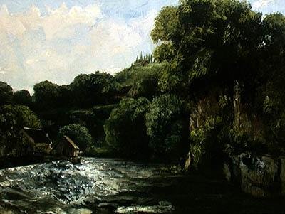 La esclusa en el Loue de Gustave Courbet