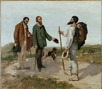 El encuentro o Buenos días señor Courbet de Gustave Courbet