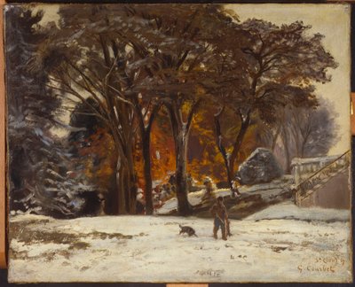 El cazador furtivo, 1867 de Gustave Courbet