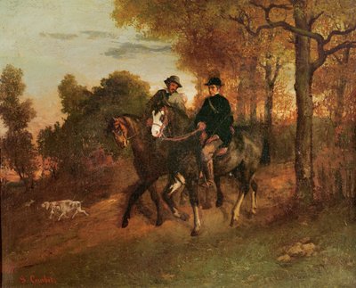 El regreso de la caza, 1857 de Gustave Courbet