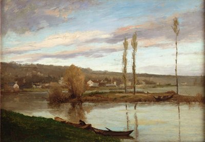 El Sena en Bougival, c.1851 de Gustave Courbet