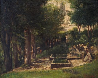 La primavera en Fouras Un pintor y su modelo de Gustave Courbet