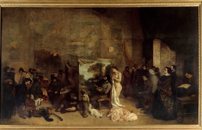 El estudio del pintor, una alegoría real de Gustave Courbet