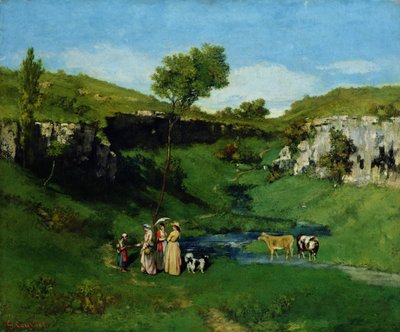 Las doncellas del pueblo de Gustave Courbet