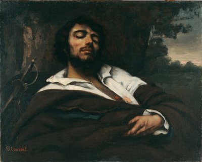 El Hombre Herido, ca 1866 de Gustave Courbet