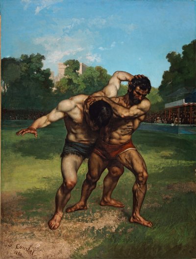 Los Luchadores de Gustave Courbet