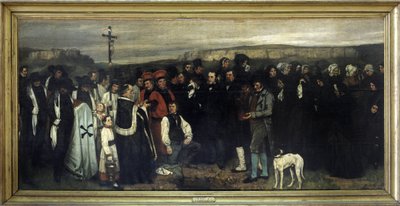 El entierro en Ornans - por Gustave Courbet, Museo de Orsay de Gustave Courbet