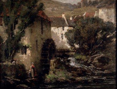 Molino de agua, siglo XIX de Gustave Courbet
