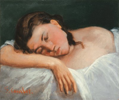 Niña dormida de Gustave Courbet
