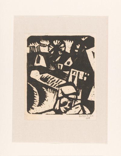 Paisaje de Gustave De Smet (signed by artist)