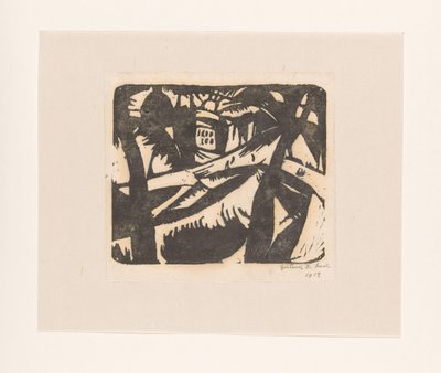 Paisaje de Gustave De Smet (signed by artist)