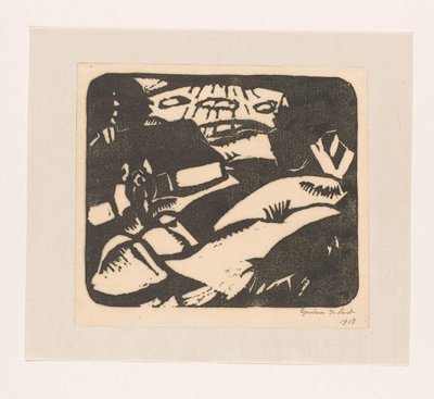 Campo y casa de Gustave De Smet (signed by artist)