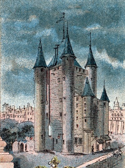 Vista de la prisión del Temple en París de Gustave Demoulin