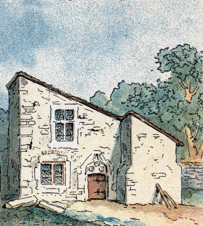 Vista de la casa natal de Juana de Arco en Domremy, en los Vosgos de Gustave Demoulin