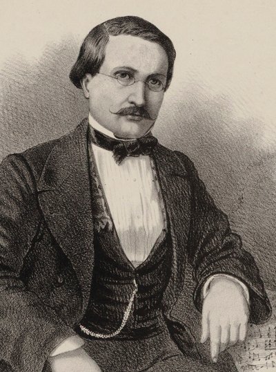 Retrato del compositor Antony Lamotte de Gustave Donjean