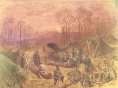 Un campamento militar de Gustave Dore