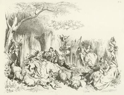 Una pastoral bajo Luis XV de Gustave Dore