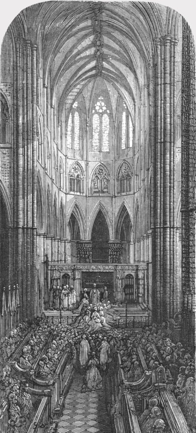 Una boda en la abadía, 1872 de Gustave Dore