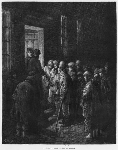 Una casa de refugio, ilustración de 