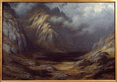 Un lago en Escocia después de la tormenta de Gustave Dore