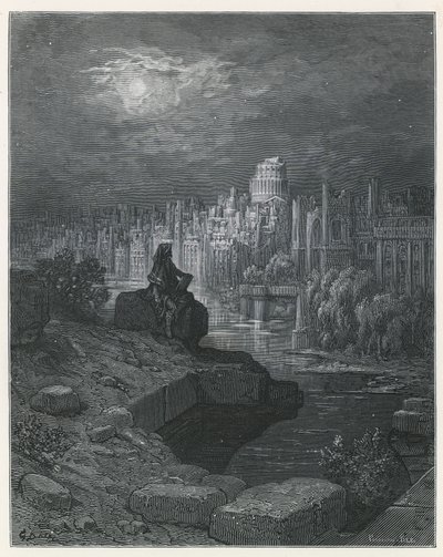 Un Viajero de Nueva Zelanda Contemplando las Ruinas de Londres de Gustave Dore