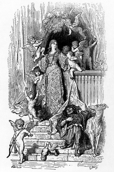 Alcina en su gloria de Gustave Dore