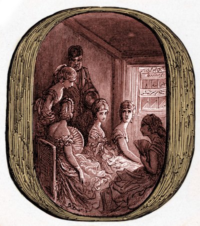 Un palco de ópera en la casa de la ópera real por Doré de Gustave Dore