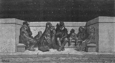 Durmiendo bajo las estrellas, 1872 de Gustave Dore