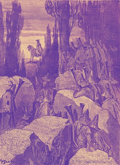 Barón Münchausen: Bandidos, por Doré de Gustave Dore