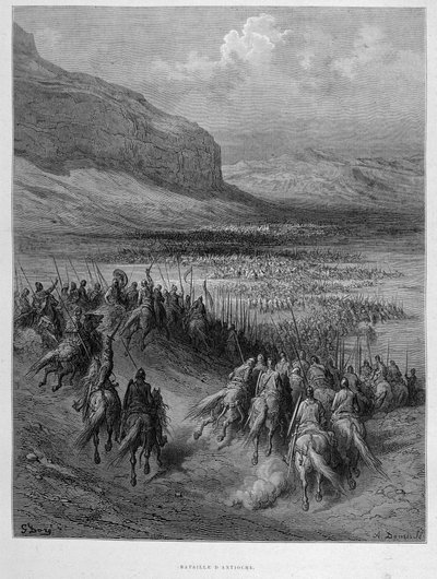 Batalla de Antioquía durante la primera cruzada por Gustave Doré de Gustave Dore