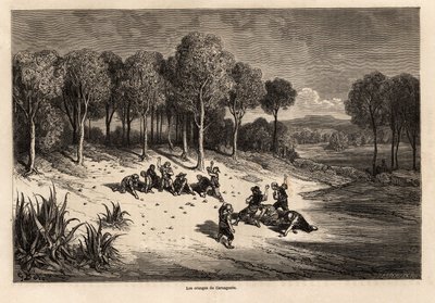 Batalla de las Naranjas en Carcagente de Gustave Dore
