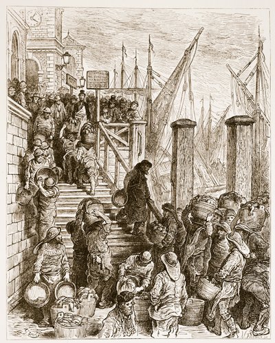 Billingsgate, Desembarco del Pescado, de 