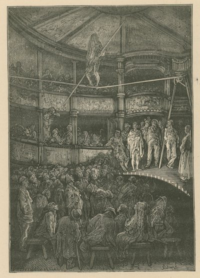 Blondin en Shoreditch, Londres de Gustave Dore