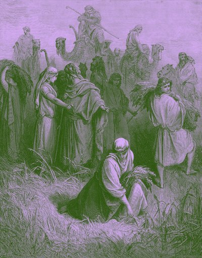 Booz y Rut - Biblia de Gustave Dore