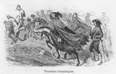Turistas británicos, ilustración de 
