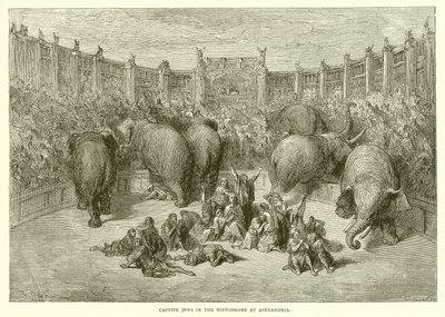 Judíos cautivos en el Hipódromo de Alejandría de Gustave Dore