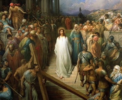 Cristo dejando el pretorio de Gustave Dore